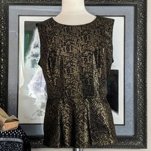 Alfani Sleeveless Peplum Blouse